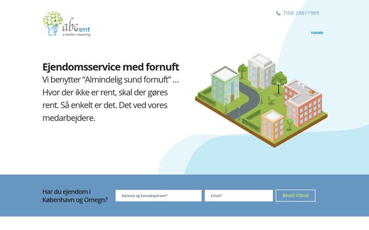 Screenshot of abc-rent.dk
