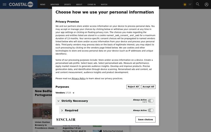 Screenshot of abc6.com