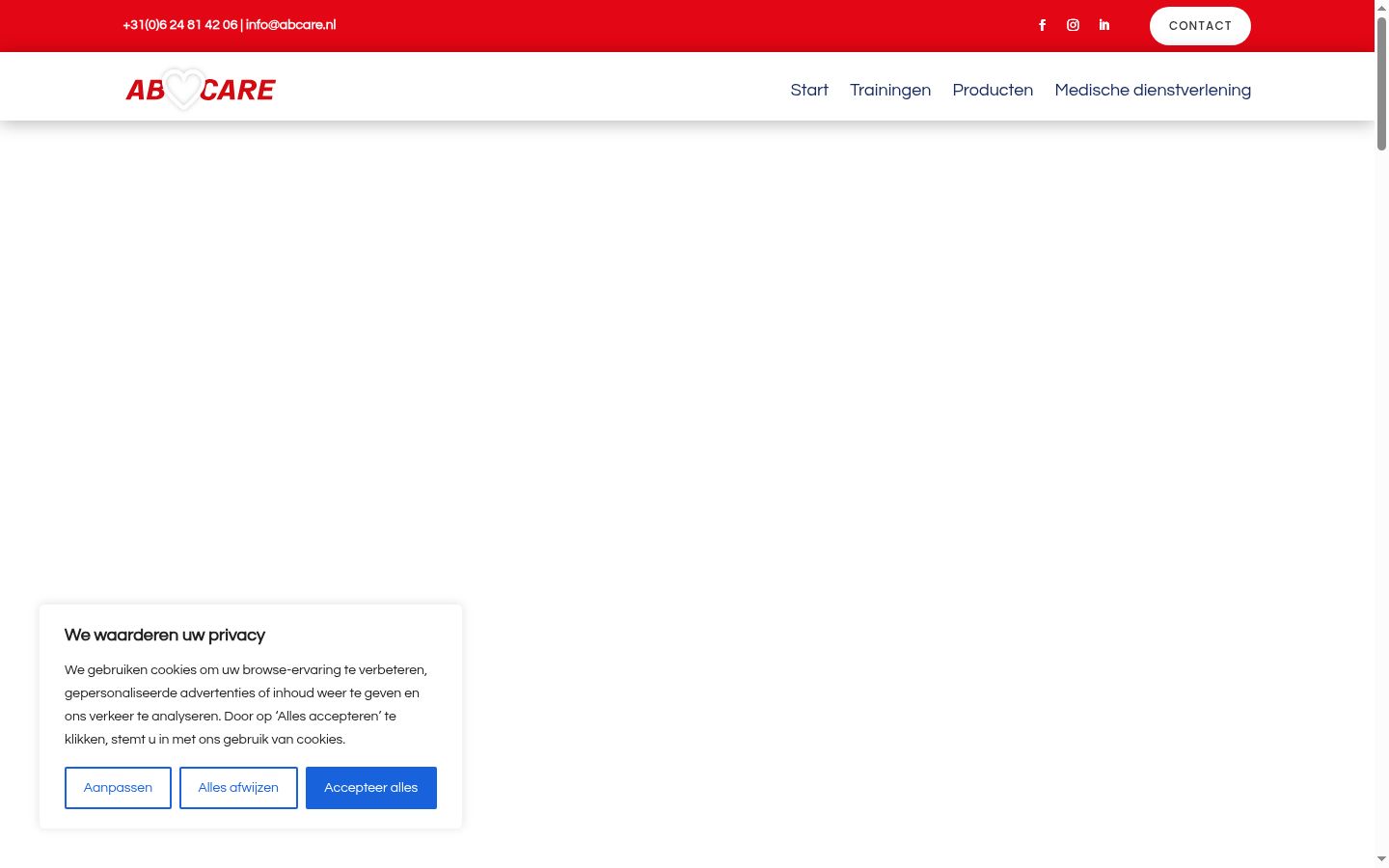 Zrzut ekranu banera zgody wyświetlanego przed jakąkolwiek interakcją