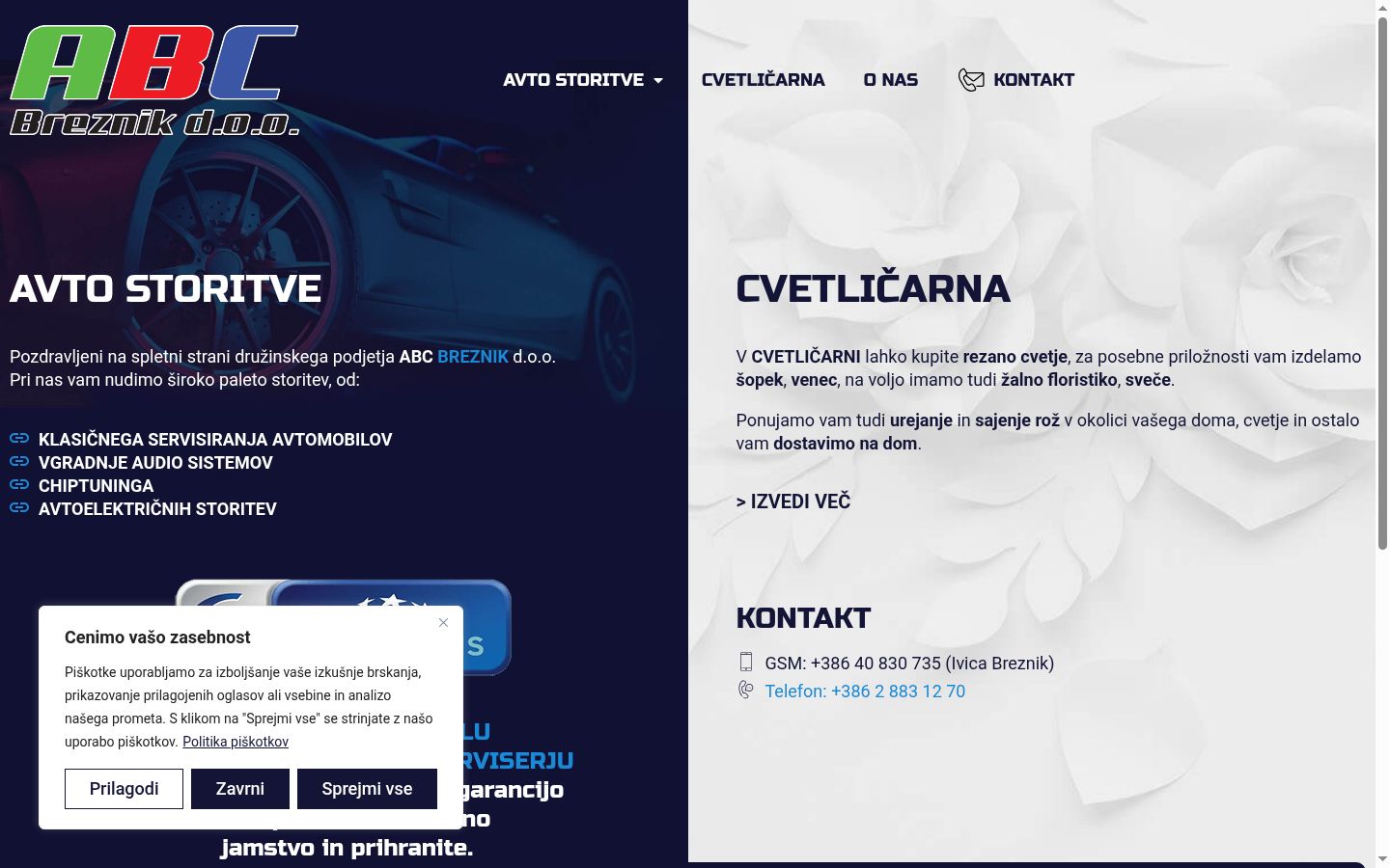 Screenshot tal-banner tal-kunsens muri qabel kwalunkwe interazzjoni
