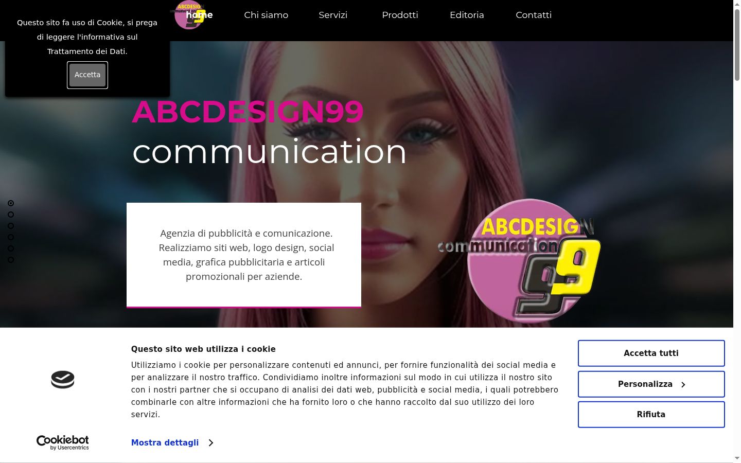 Captura de pantalla del banner de consentimiento mostrado antes de cualquier interacción