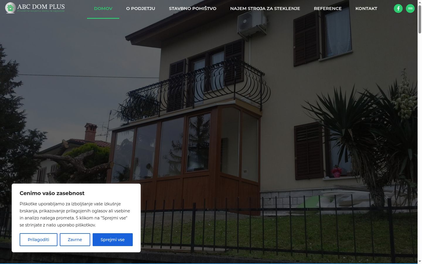 Sutikimo reklamjuostės, rodytos prieš bet kokią sąveiką, ekrano kopija