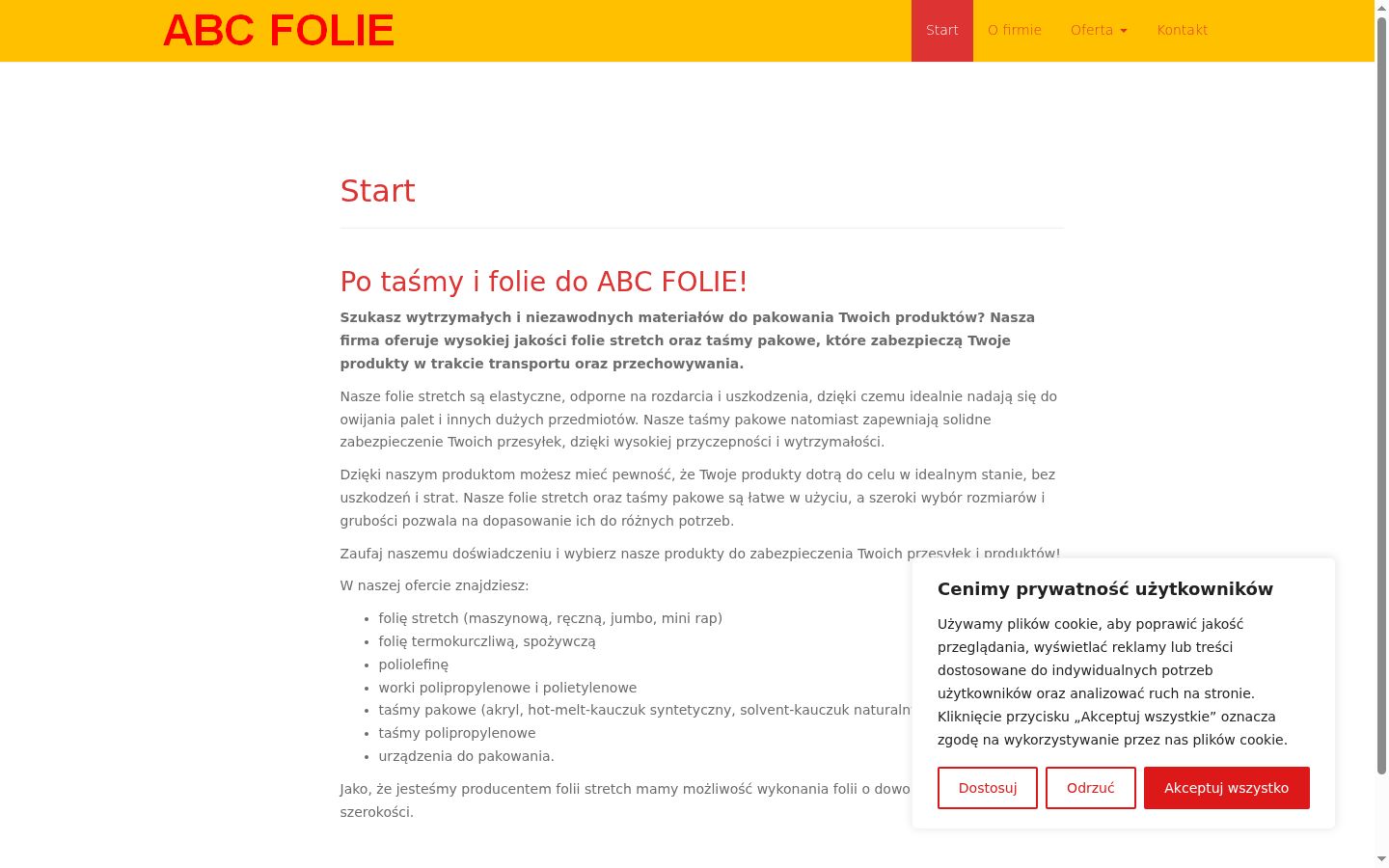 Screenshot tal-banner tal-kunsens muri qabel kwalunkwe interazzjoni