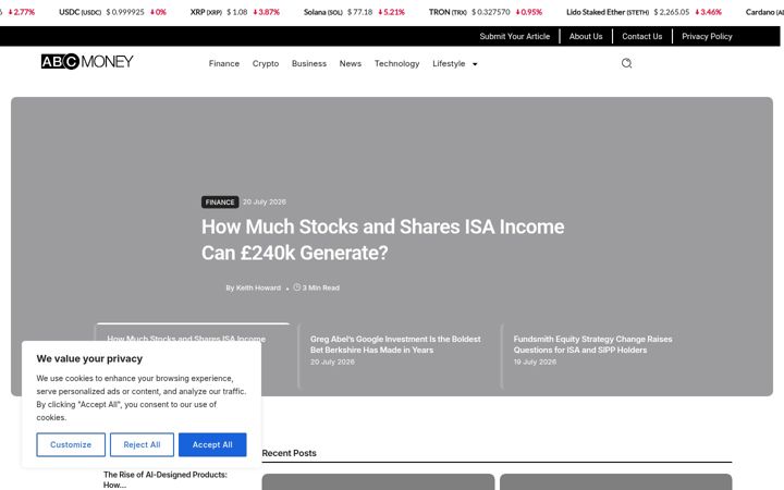 Screenshot of abcmoney.co.uk