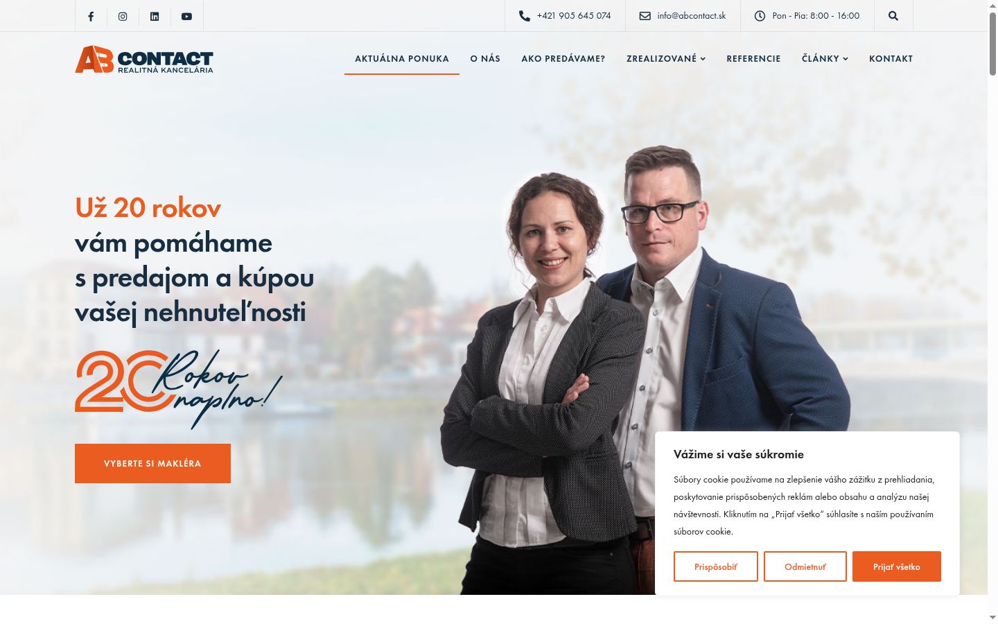 Screenshot tal-banner tal-kunsens muri qabel kwalunkwe interazzjoni