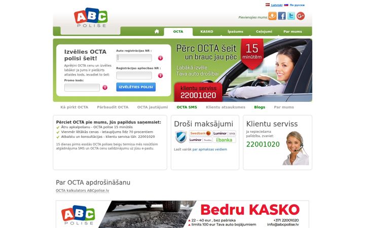 Screenshot του abcpolise.lv