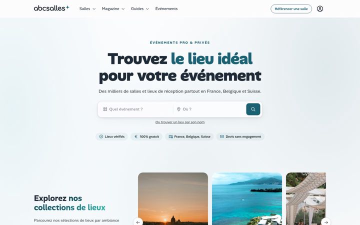 Screenshot of abcsalles.com