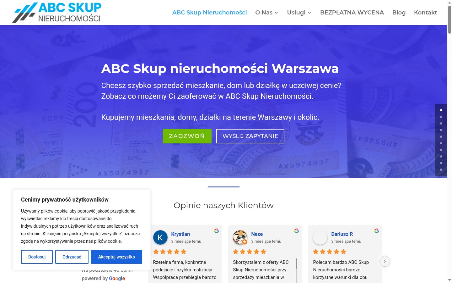 Screenshot tal-banner tal-kunsens muri qabel kwalunkwe interazzjoni