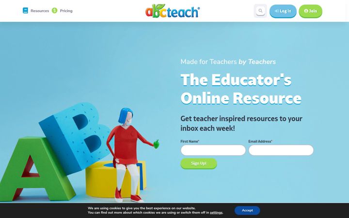 Ekrānuzņēmums no abcteach.com