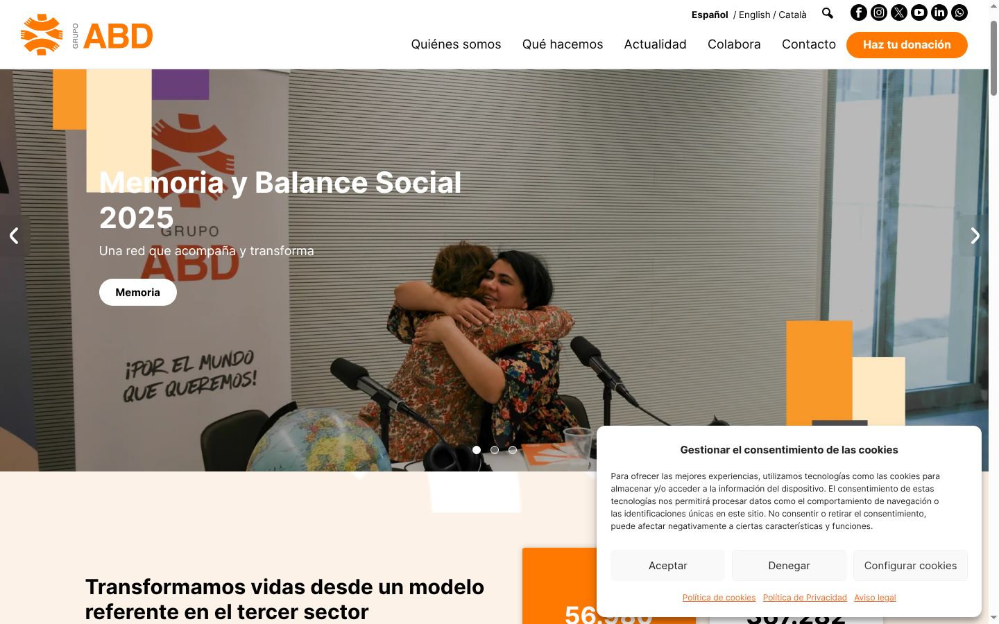 Screenshot tal-banner tal-kunsens muri qabel kwalunkwe interazzjoni