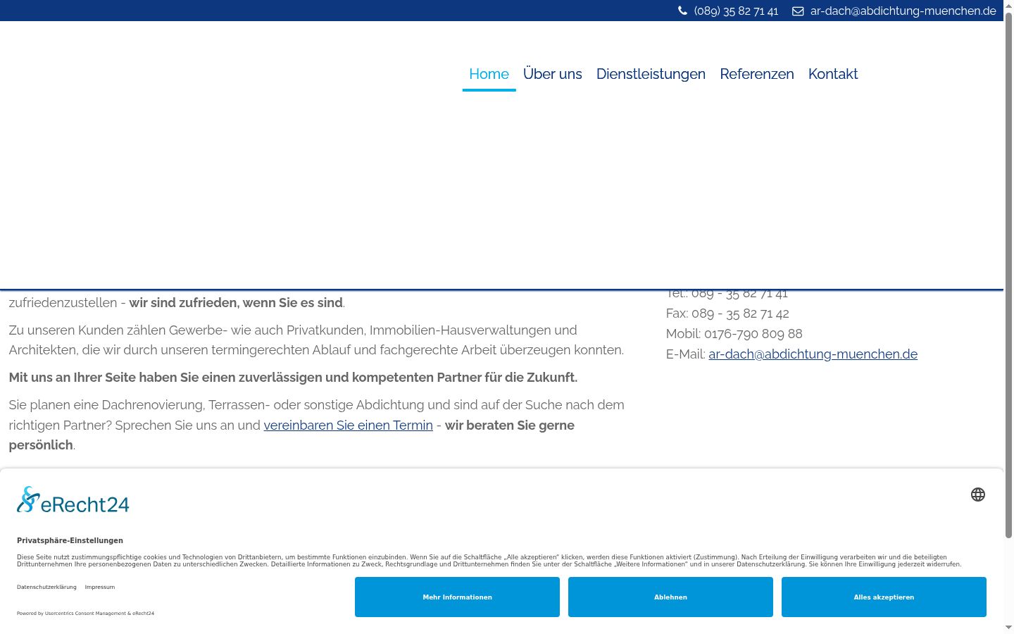 Screenshot tal-banner tal-kunsens muri qabel kwalunkwe interazzjoni