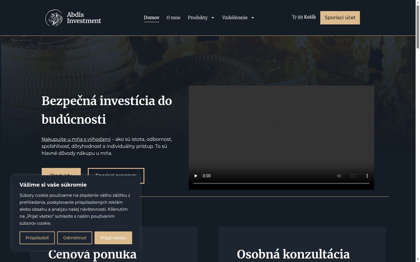 Sutikimo reklamjuostės, rodytos prieš bet kokią sąveiką, ekrano kopija