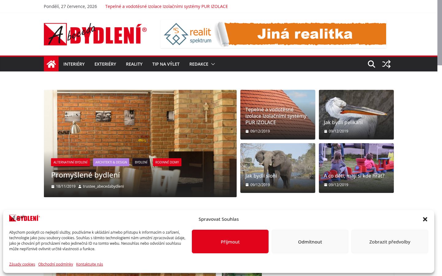 Screenshot des Einwilligungsbanners vor jeglicher Interaktion