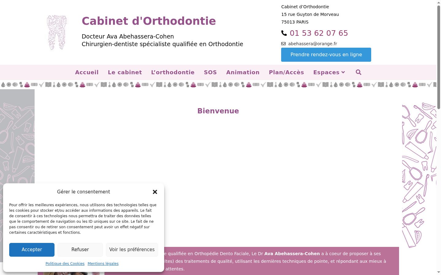 Screenshot van de toestemmingsbanner zoals getoond vóór enige interactie