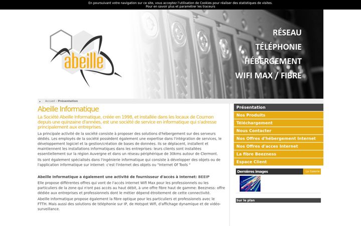 Screenshot of abeille.com
