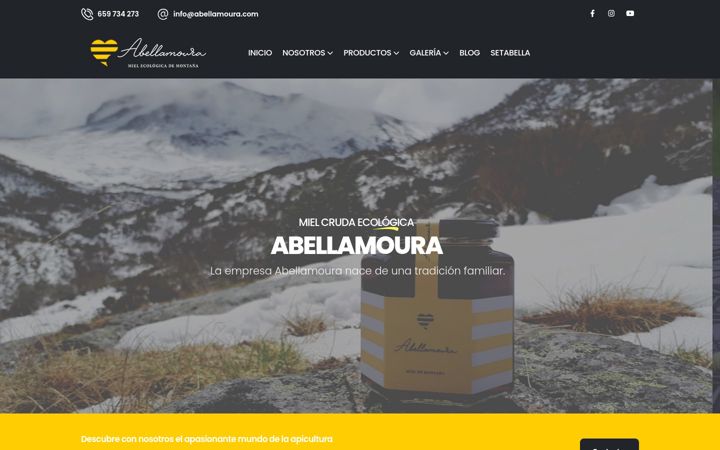Screenshot of abellamoura.com