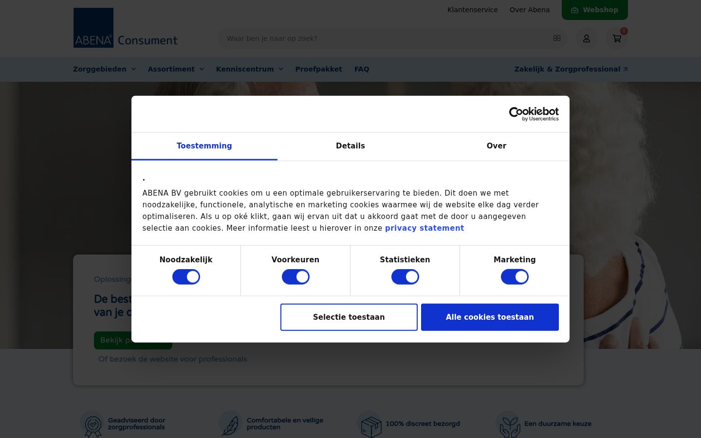 Sutikimo reklamjuostės, rodytos prieš bet kokią sąveiką, ekrano kopija
