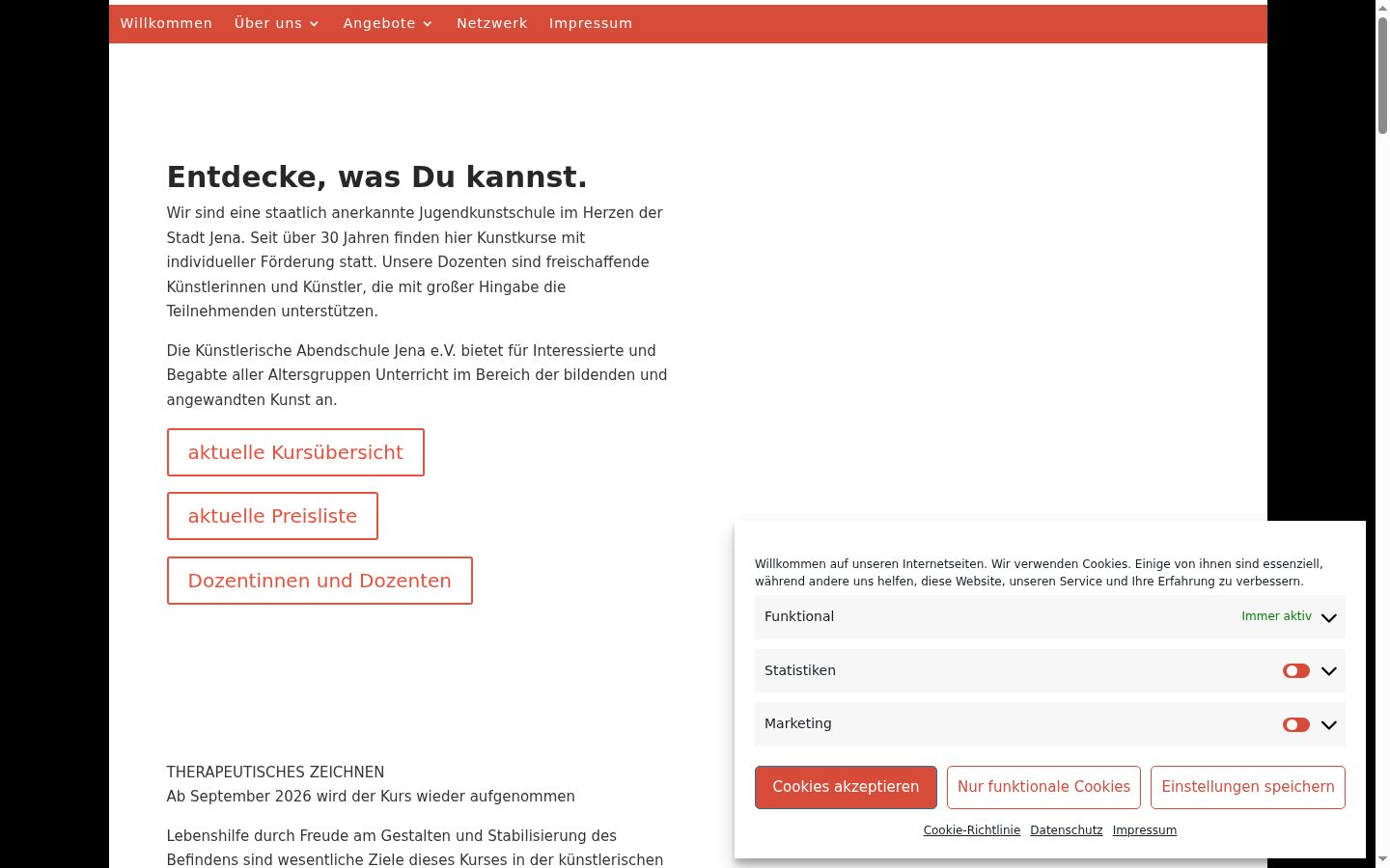 Screenshot van de toestemmingsbanner zoals getoond vóór enige interactie