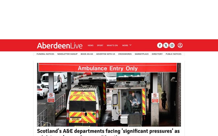 Screenshot of aberdeenlive.news