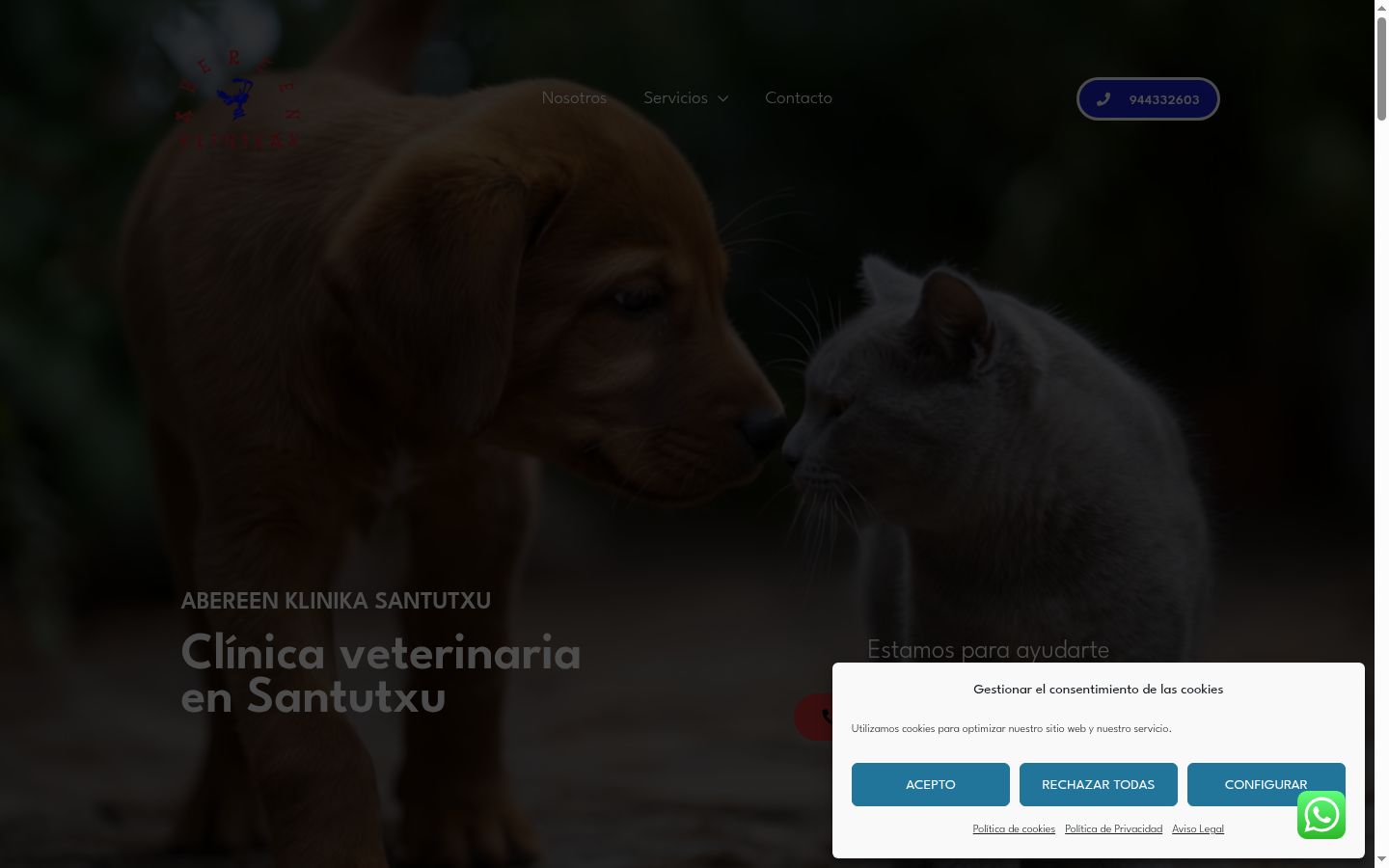 Screenshot του banner συγκατάθεσης που εμφανίστηκε πριν από οποιαδήποτε αλληλεπίδραση