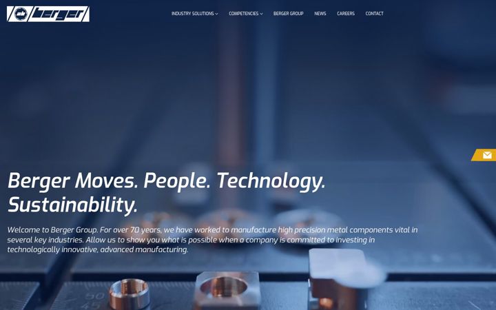 Screenshot of aberger.com