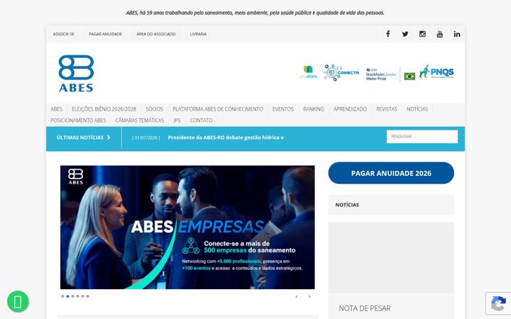 Screenshot of abes-dn.org.br