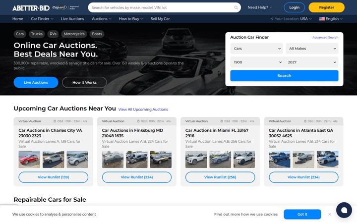 Screenshot of abetter.bid