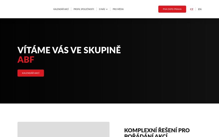 Screenshot of abf.cz