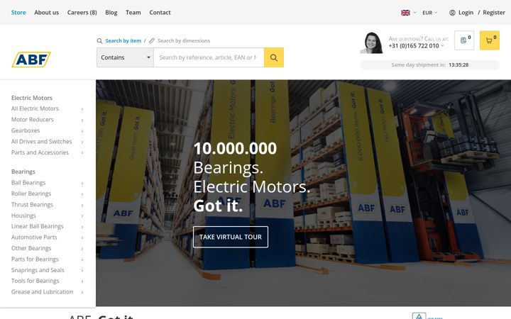 Screenshot of abf.store