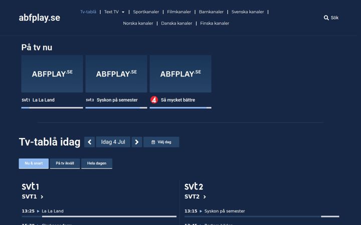 Zrzut ekranu abfplay.se
