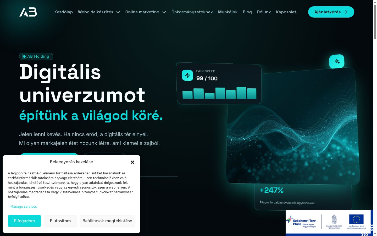 Posnetek zaslona pasice za privolitev, prikazane pred kakršno koli interakcijo