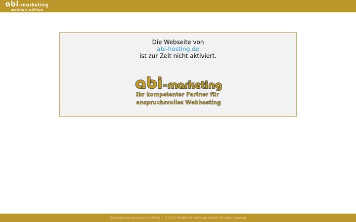 Screenshot of abi-hosting.de