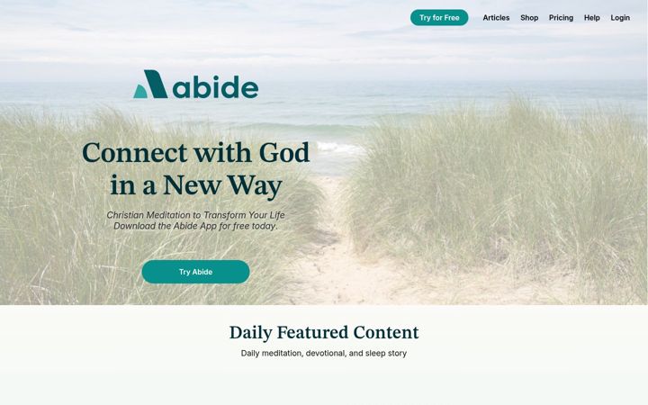 Screenshot του abide.com