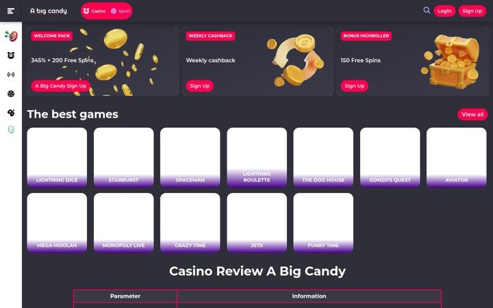 Screenshot of abigcandyplay.net