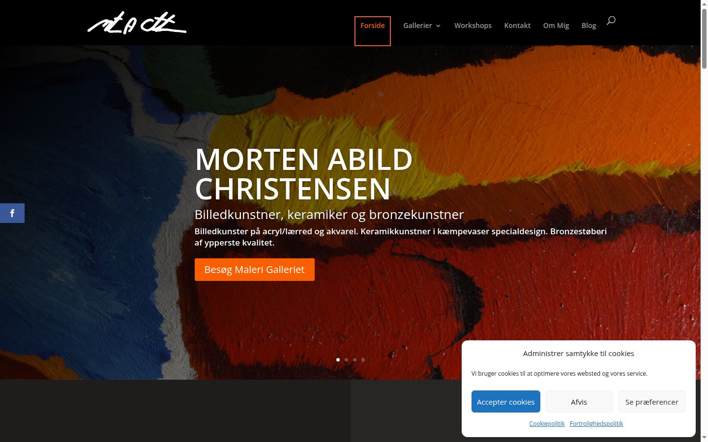Screenshot tal-banner tal-kunsens muri qabel kwalunkwe interazzjoni