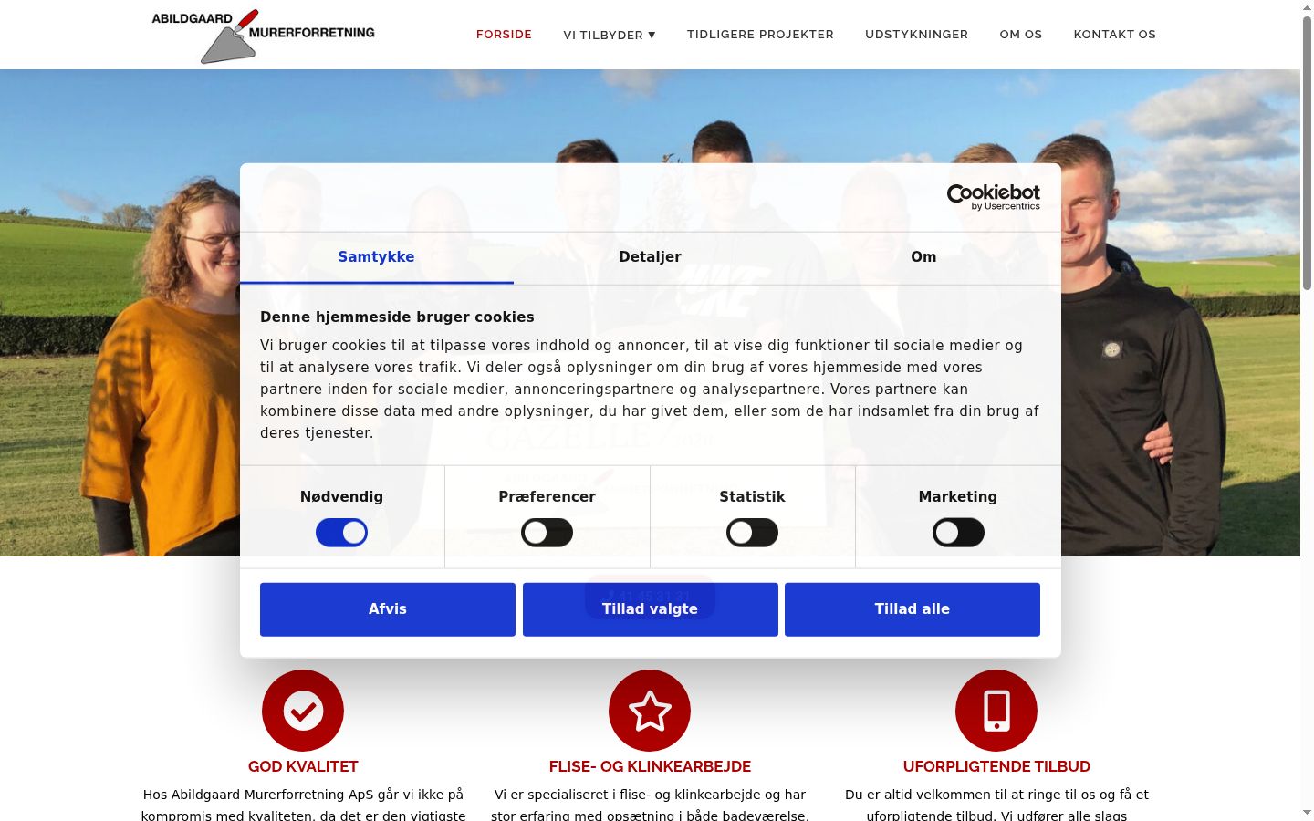 Ekrānuzņēmums ar piekrišanas baneri, kas tika rādīts pirms jebkādas mijiedarbības