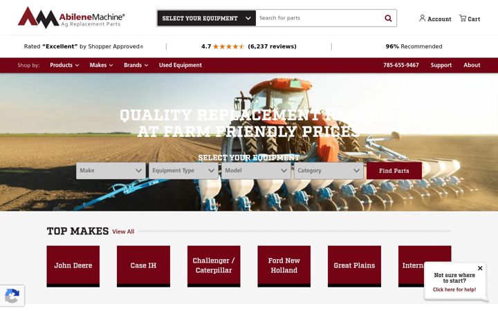Screenshot of abilenemachine.com