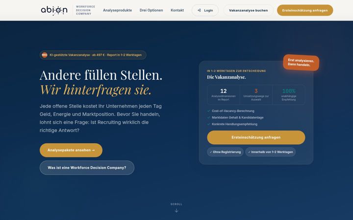 Screenshot of abion.de