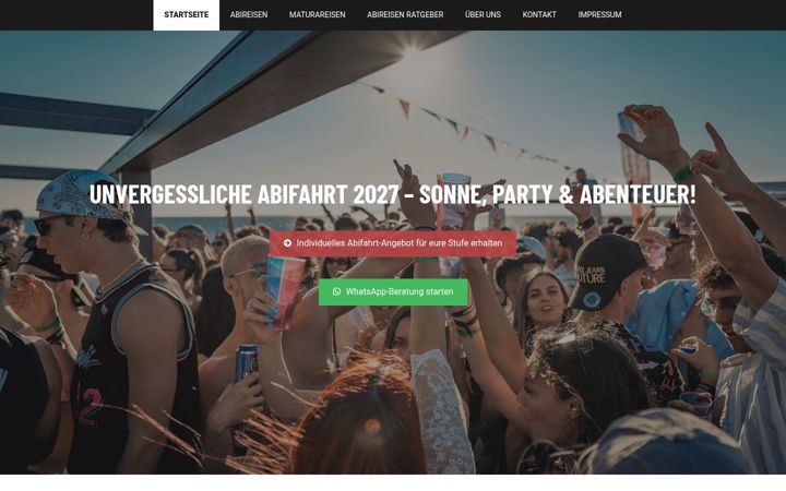 Snímek obrazovky abireisen-animus.de