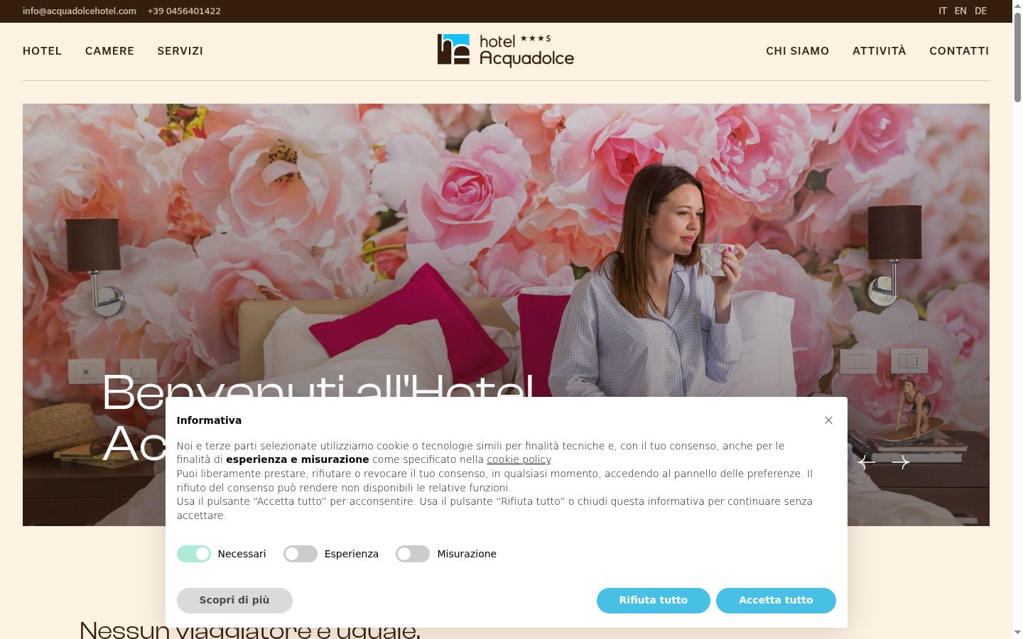 Screenshot tal-banner tal-kunsens muri qabel kwalunkwe interazzjoni