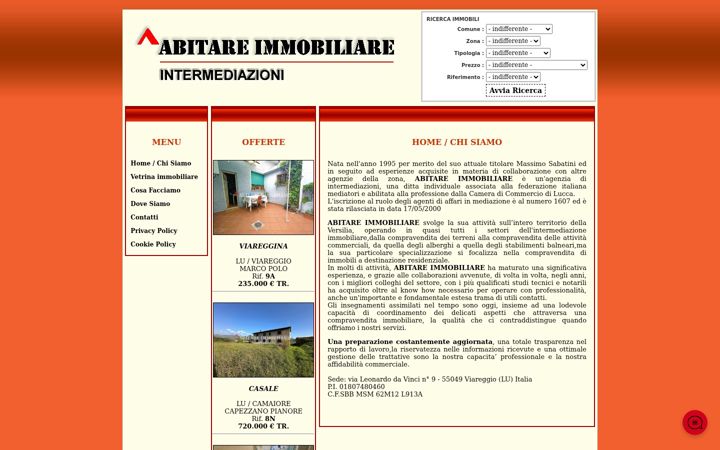 Screenshot of abitareimmobiliare.org