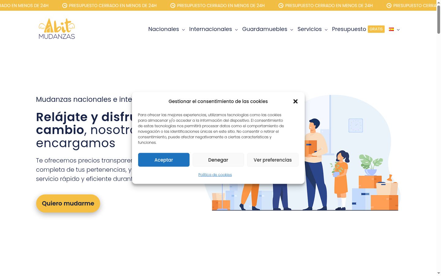 Snímka obrazovky banera súhlasu zobrazeného pred akoukoľvek interakciou