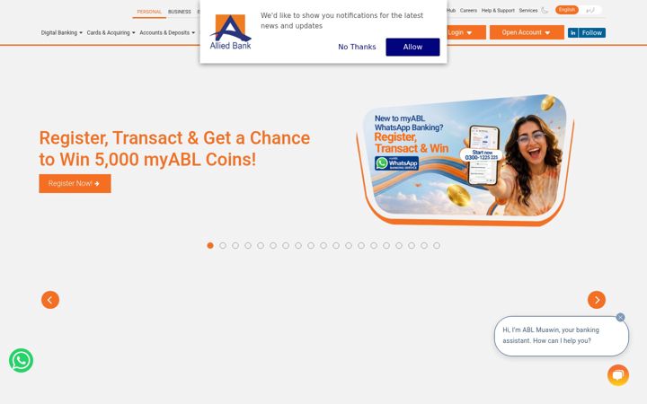 Screenshot of abl.com