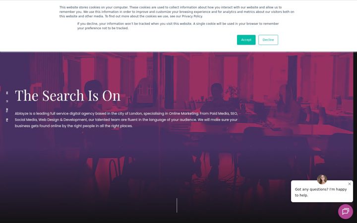Screenshot of ablayze.com