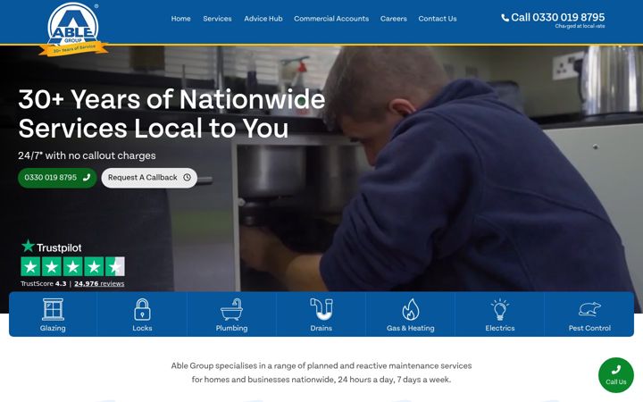 Screenshot of able-group.co.uk