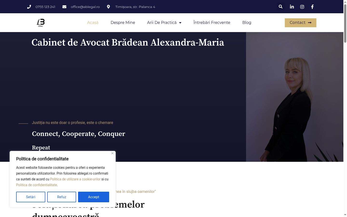 Screenshot tal-banner tal-kunsens muri qabel kwalunkwe interazzjoni
