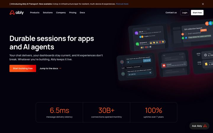 Screenshot di ably.net