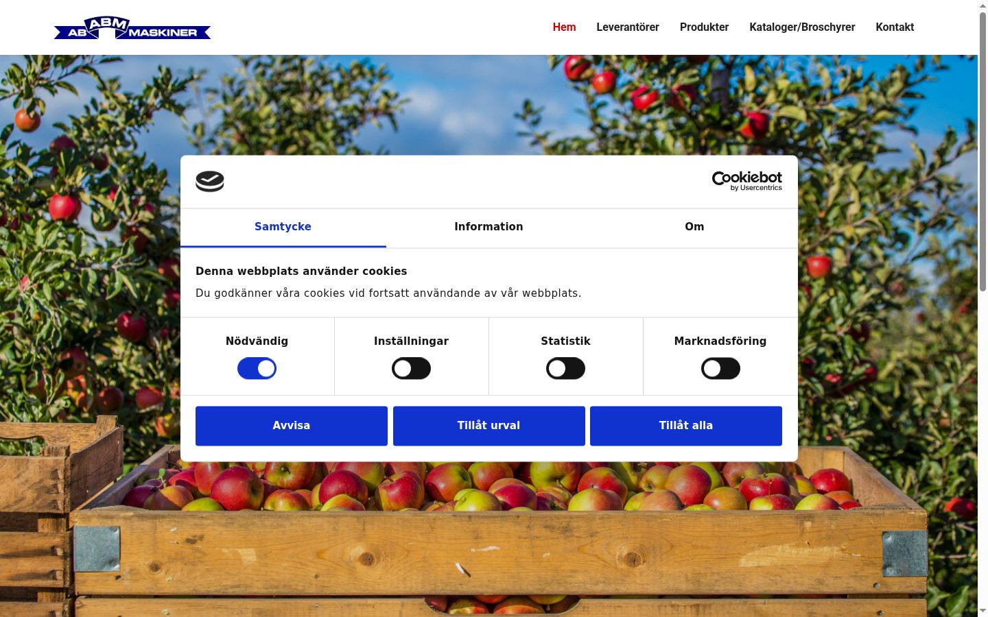 Screenshot tal-banner tal-kunsens muri qabel kwalunkwe interazzjoni