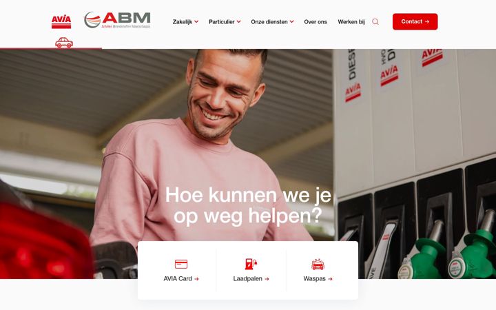 Snímek obrazovky abmy.nl