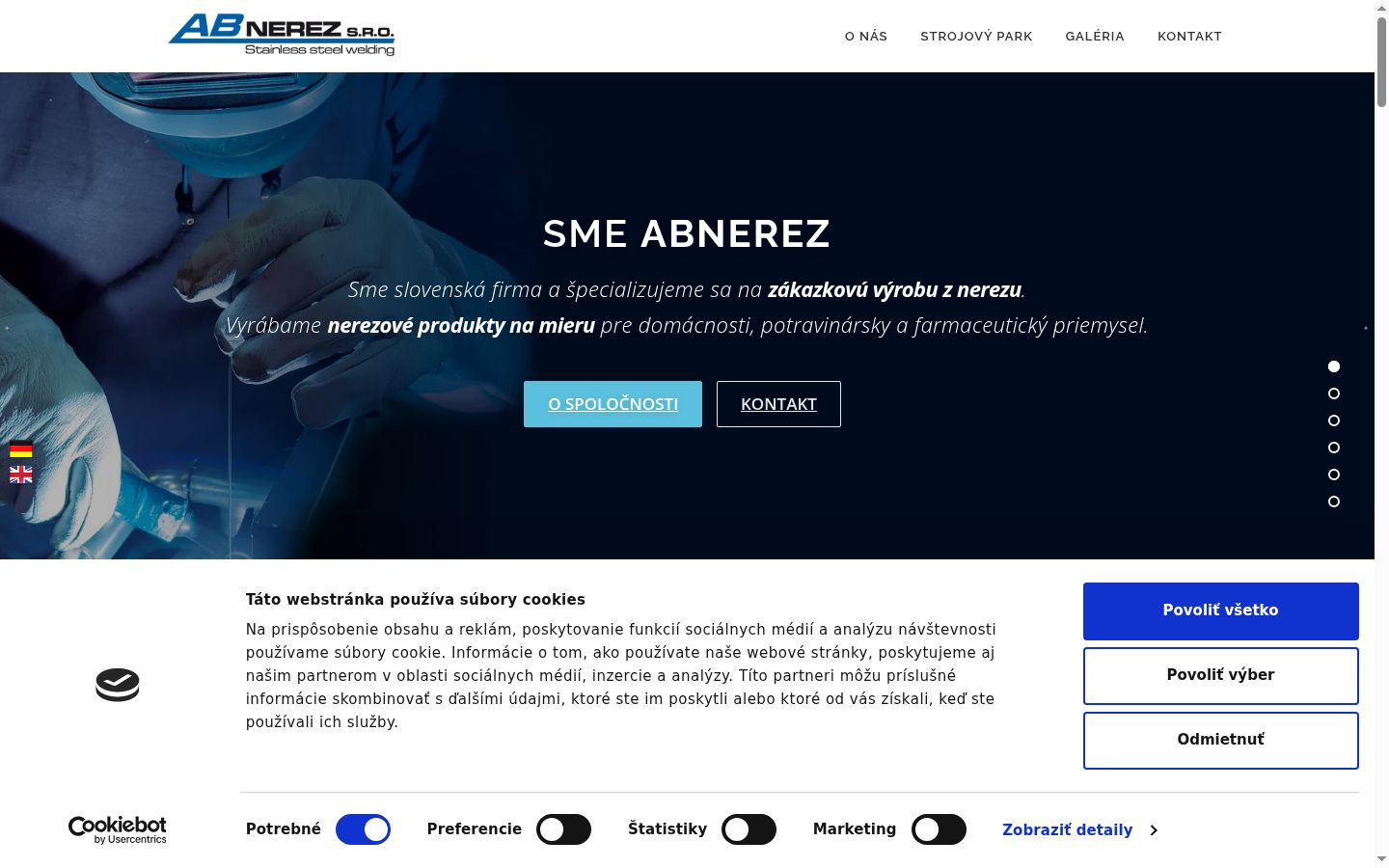 Screenshot του banner συγκατάθεσης που εμφανίστηκε πριν από οποιαδήποτε αλληλεπίδραση
